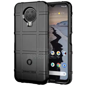 Anti-Shock Grid Texture Tough Case for Nokia G10 / G20 - Bla