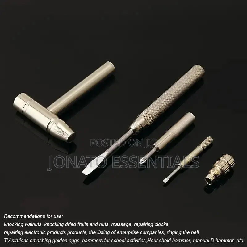 5 Piece Hand Tools Set With Mini Hammer and Screwdrivers
