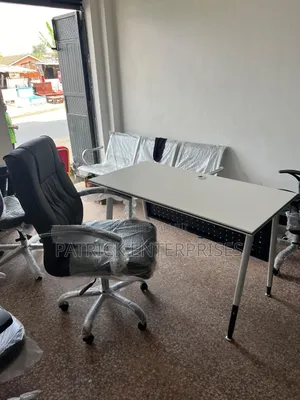 Executive Imported Office Chair Plus Metallic Study Desk
