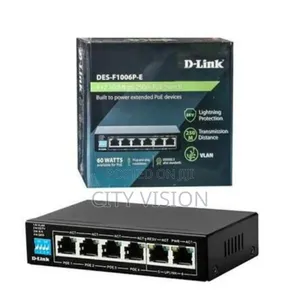 DGS-F1006p-E 1000mbps Switch With 4 Poe Ports and 2 Uplink