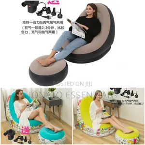 Inflatable Lazy Sofa With Foot Step