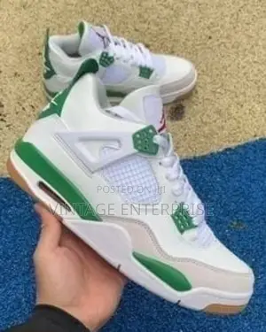 Pine Green Jordan 4 Sneakers 