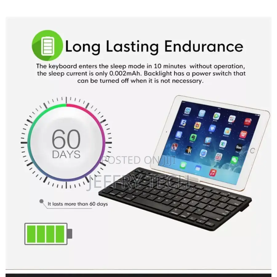 X5 Wireless Bluetooth Keyboard Ultra-Thin Mini Silent Office