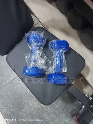 3kg Aerobic Dumbbells Pair Hexagon Shape Comfortable Grip