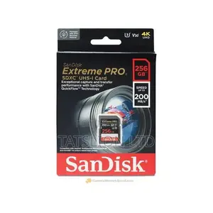 Sandisk 256gb Extreme Pro 200mbps ,High Speed Sd Card for Ca