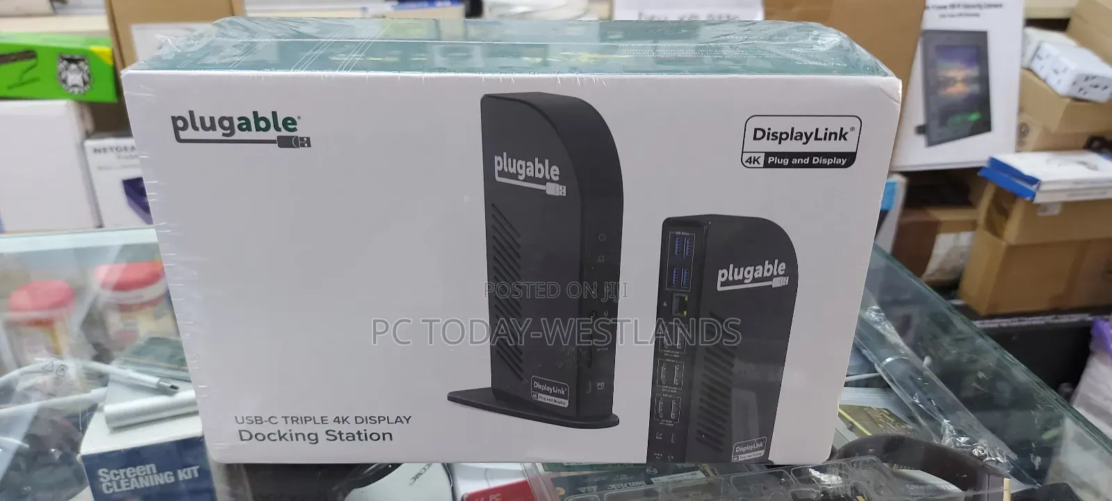 Plugable Usb C Docking Station Triple Monitor 100w Wn/Mac