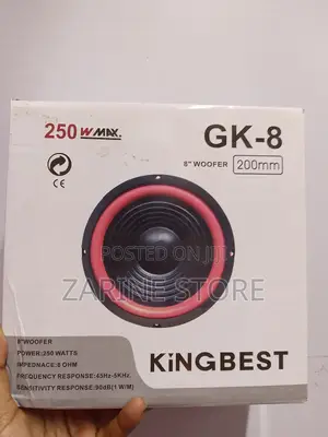 8" Kingbest Woofer 250 Watts GK-8