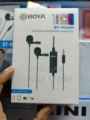 Boya Lavalier Mic Dual Omni Directional Improved Sensitivity