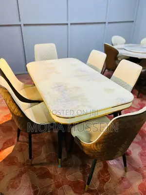6 Seater Imported Dining Table Marble