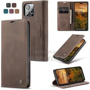 Caseme Slim Wallet Case for iPhone 14 Pro Max (Dark Brown)