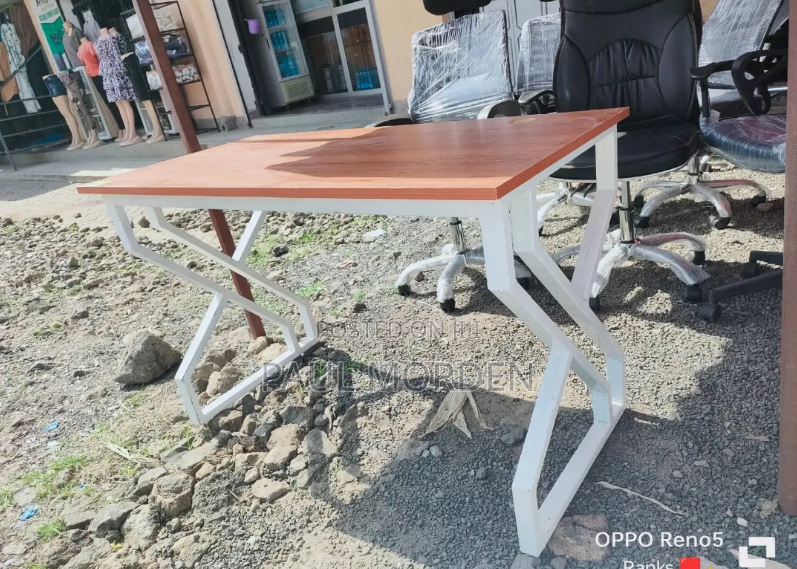 Office Metallic Study Table 1.2m