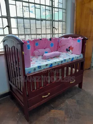 Wooden Baby Cot * Wooden Baby Cot