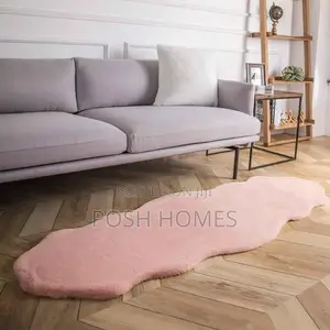 Soft Rabbit Fur Bedside Carpets