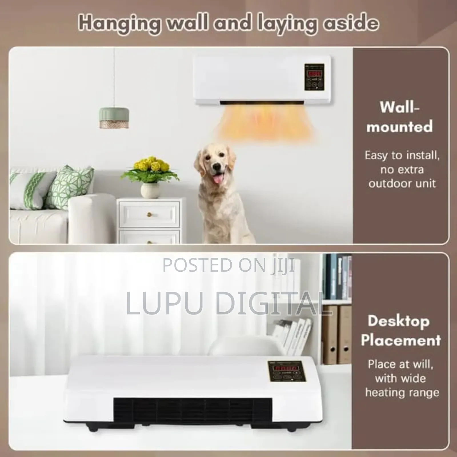 1800 Watts 2in 1 Hot and Cold Mobile Air Conditioner