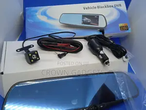 Vehicle Black Box DVR With Front and Rear Camera