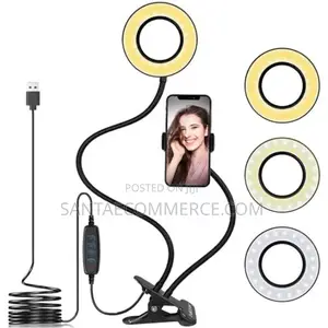 Universal Ring Light With Flexible Mobile Phone Holder