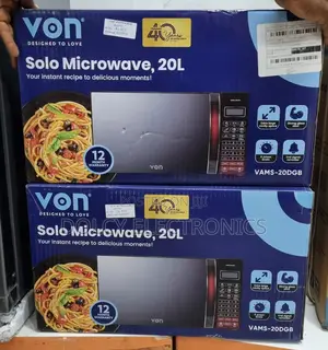 Von Vams-20dgb 20l Microwave Oven Solo - Black