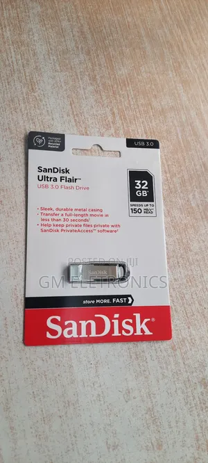 Sandisk 32gb Original Usb Ultra Flair 3.0 Flash Drive 150mbs