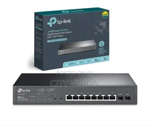 Jetstream 10-Port Gigabit Smart Switch With 8-Port Poe+