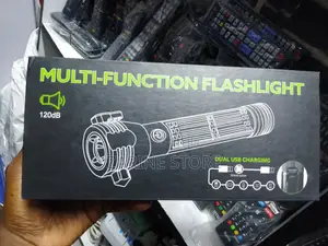 Multifunctional Flashlight Torch With 120db Alarm / Magnetic