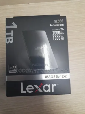 Lexar Sl500 1tb Usb-c Portable Ssd Up To 2000mb/S