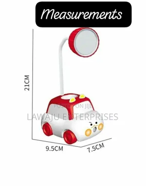 Red Decorative Lamp and Organizer