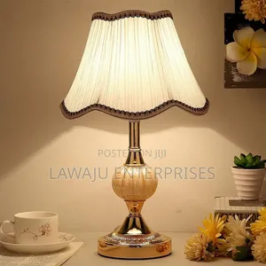 Chrome Plated Glass Bedside Lamp