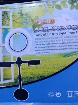 Desktop Ring Light Phone Holder