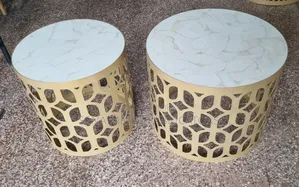 High-Quality Laser Cut Powder-Coated Coffee Table Set.