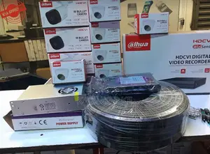 DAHUA IR 8 CCTV Camera Installation Full Kit With 8 Cameras