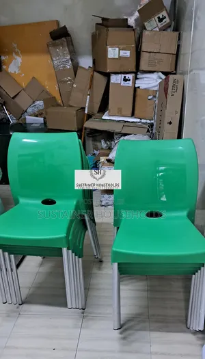 Strong Plastic Chairs With Metallic Legs Armless Plastic