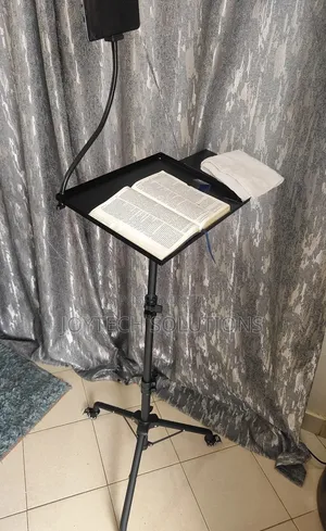 Foldable Pulpit Podium Stand. Live Streaming Phone Holder
