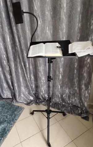 Moveable Pulpit Stand, Adjustable Height. Foldable