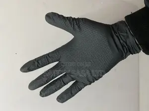 Heavy Duty Black Nitrile Gloves 8mil