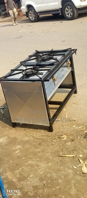 Commercial Closed Two Burner Gas Grill Jikos