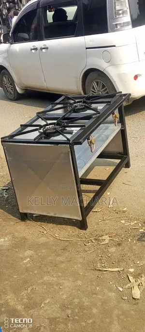 Commercial Closed Two Burner Gas Grill Jikos