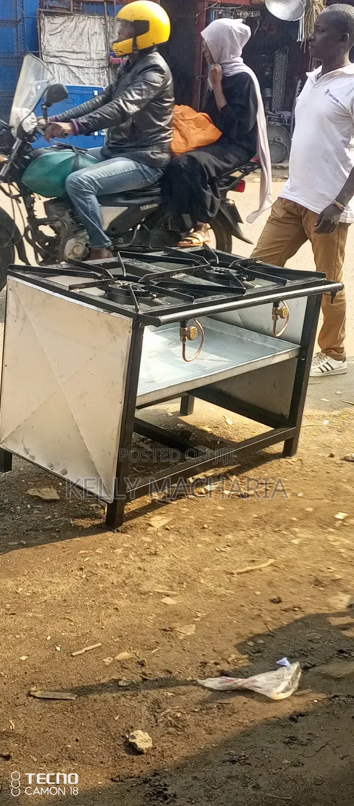 Commercial Closed Two Burner Gas Grill Jikos