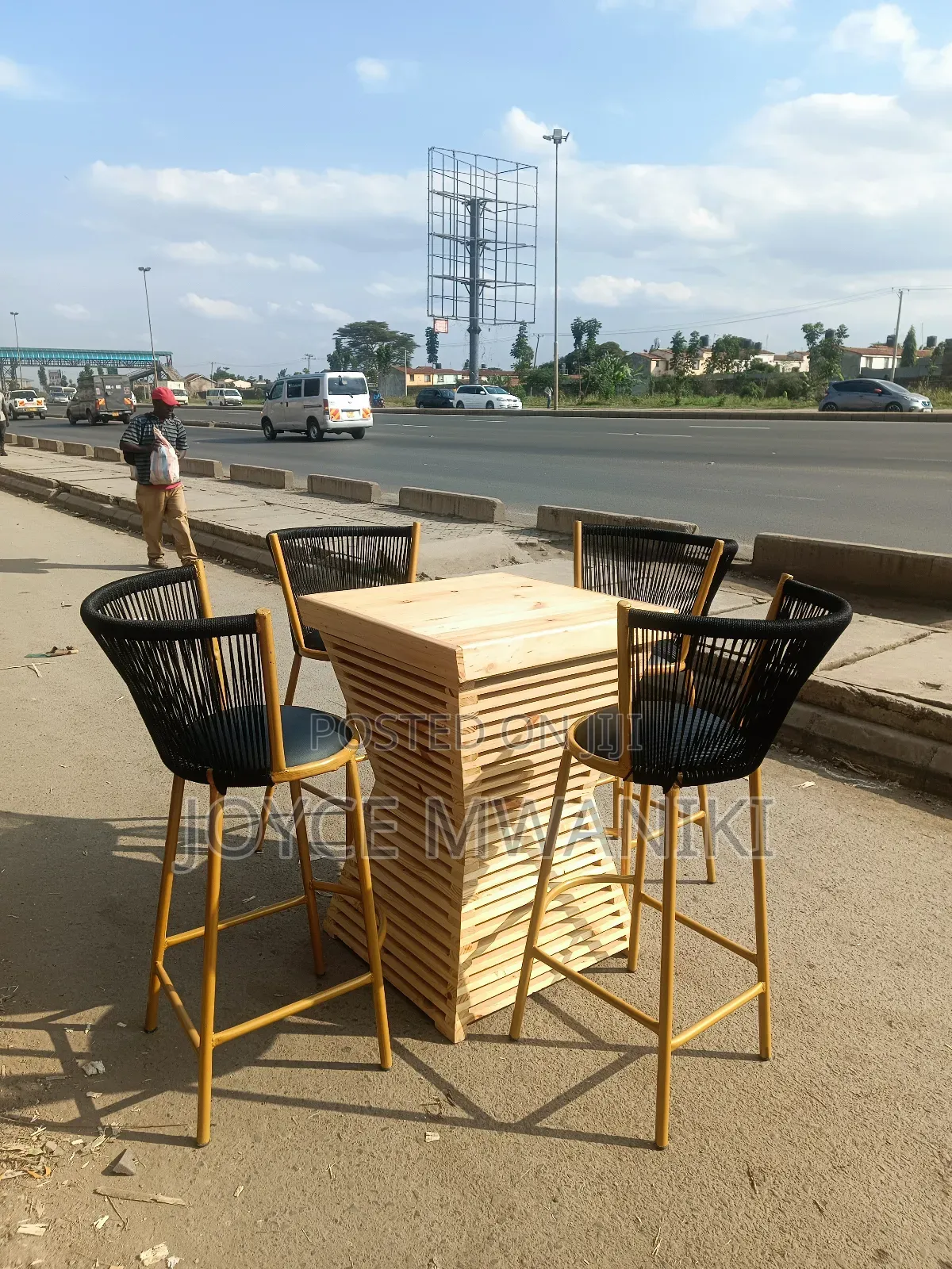 High Chairs and Table Bar Set 