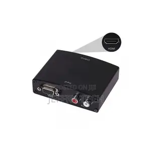 VGA to HDMI Converter Box VGA Audio to HDMI Video With Pow