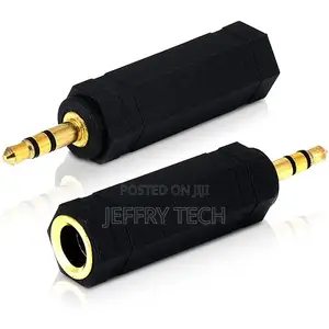 3.5mm To 6.3mm (1/8 To 1/4) Stereo Audio Jack Adapter