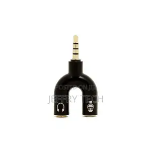 Earphone Connector Converter 3.5mm Stereo Adaptor Splitter A