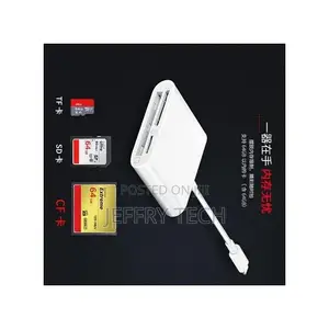 3-in-1 Micro SD TF CF Memory Card Reader for iPhone iPad