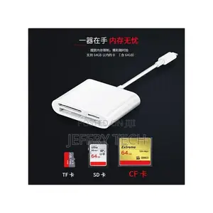 3-in-1 Micro SD TF CF Memory Card Reader for iPhone iPad