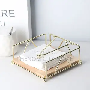 Metallic Serviette Holder Available