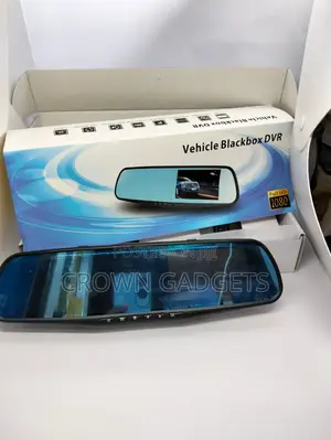 Blackbox Vehicle DVR With Front and Rear Camera Rear Mirror