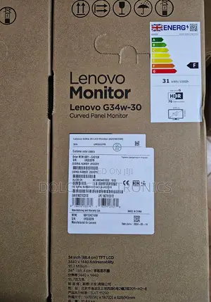 Lenovo G34w-30 LED Curved Monitor