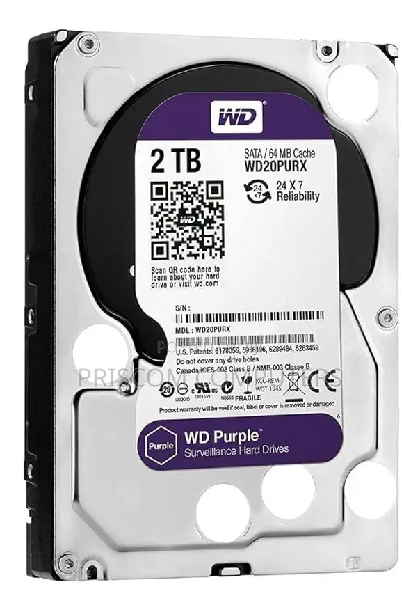 2TB WD CCTV Cameras Surveillance Internal Hard Drive HDD