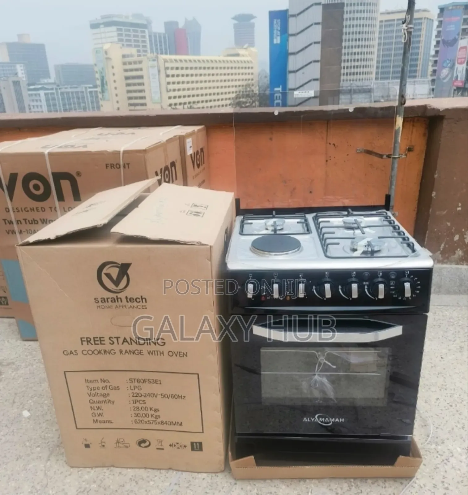 Saratech 3+1 Burner 60*60 Standing Cooker