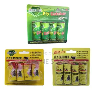 Sticky Glue Insects Ribbon Fly Catcher Traps - 4 Rolls