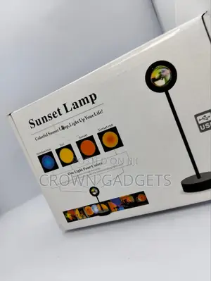 LED RGB Sunset Lamp. Interior Mood Lighting